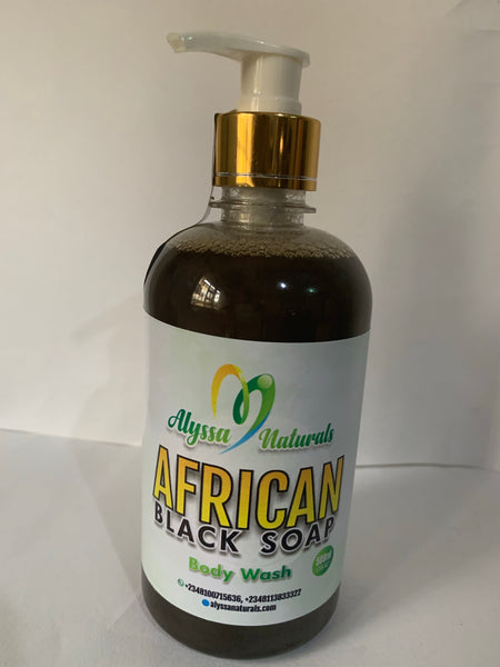 African Black Soap Body Wash - alyssaglownaturally.com