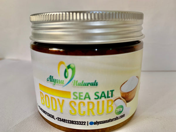 Sea Salt Body Scrub - alyssaglownaturally.com